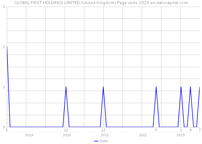 GLOBAL FIRST HOLDINGS LIMITED (United Kingdom) Page visits 2024 