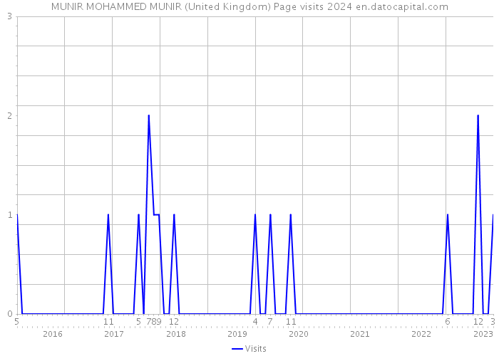 MUNIR MOHAMMED MUNIR (United Kingdom) Page visits 2024 
