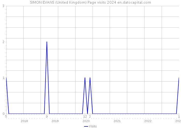 SIMON EVANS (United Kingdom) Page visits 2024 