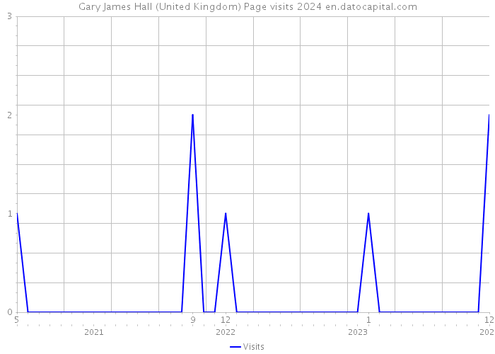 Gary James Hall (United Kingdom) Page visits 2024 