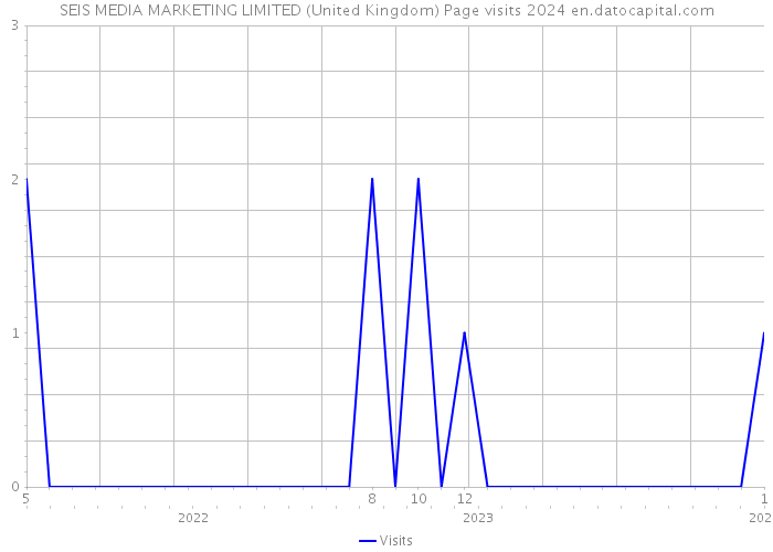 SEIS MEDIA MARKETING LIMITED (United Kingdom) Page visits 2024 