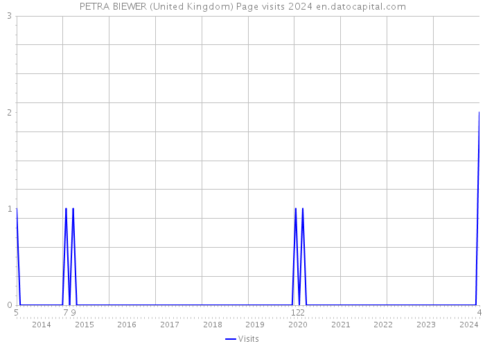 PETRA BIEWER (United Kingdom) Page visits 2024 