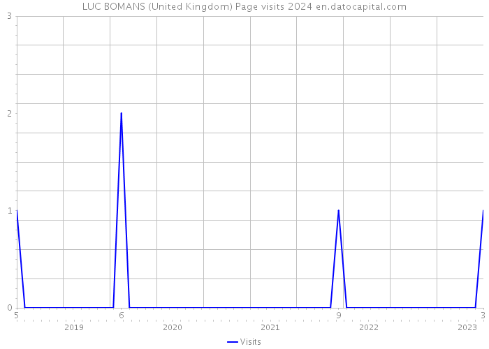 LUC BOMANS (United Kingdom) Page visits 2024 