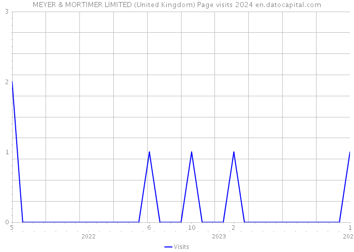 MEYER & MORTIMER LIMITED (United Kingdom) Page visits 2024 