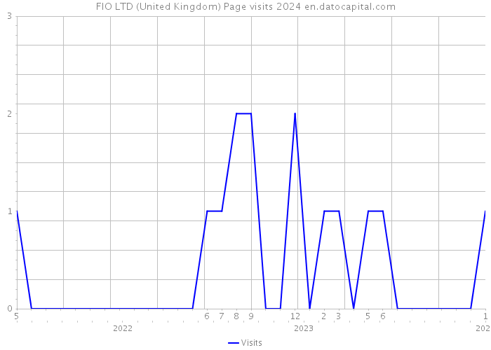 FIO LTD (United Kingdom) Page visits 2024 