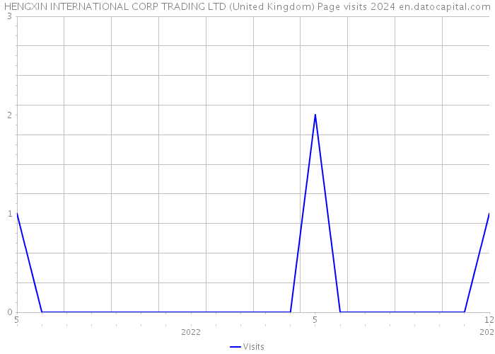 HENGXIN INTERNATIONAL CORP TRADING LTD (United Kingdom) Page visits 2024 