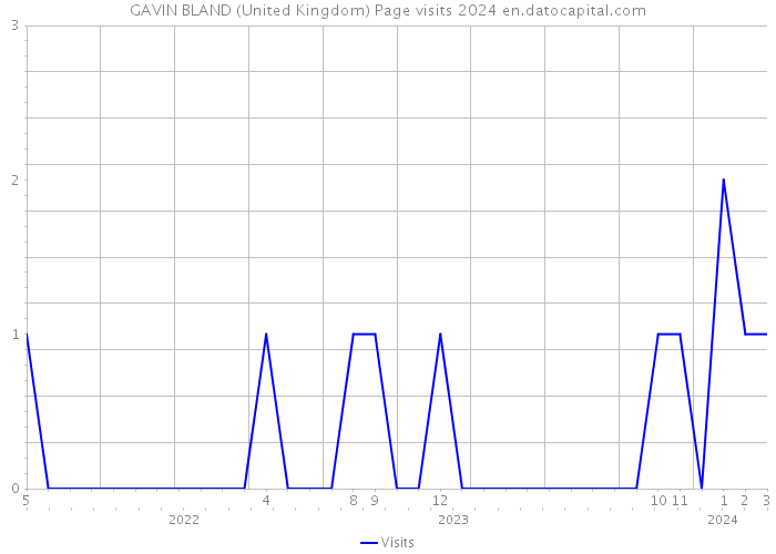 GAVIN BLAND (United Kingdom) Page visits 2024 