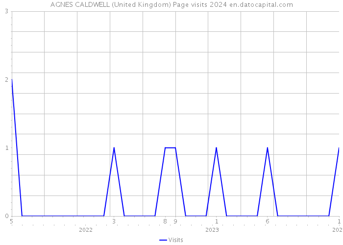 AGNES CALDWELL (United Kingdom) Page visits 2024 