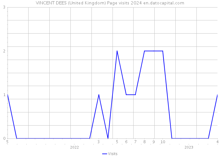 VINCENT DEES (United Kingdom) Page visits 2024 