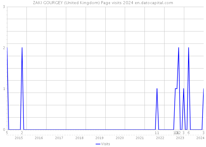 ZAKI GOURGEY (United Kingdom) Page visits 2024 
