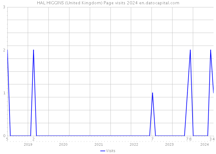 HAL HIGGINS (United Kingdom) Page visits 2024 