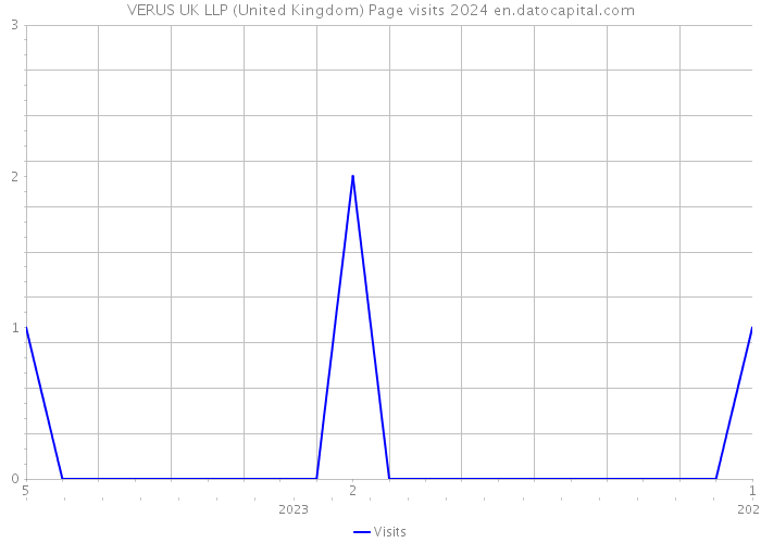 VERUS UK LLP (United Kingdom) Page visits 2024 