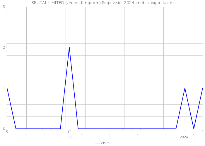 BRUTAL LIMITED (United Kingdom) Page visits 2024 