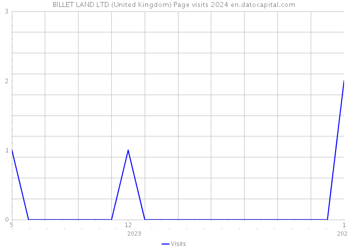 BILLET LAND LTD (United Kingdom) Page visits 2024 