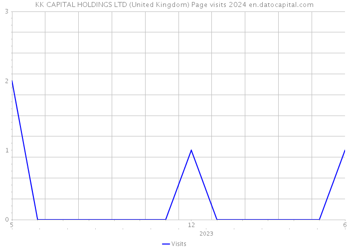 KK CAPITAL HOLDINGS LTD (United Kingdom) Page visits 2024 