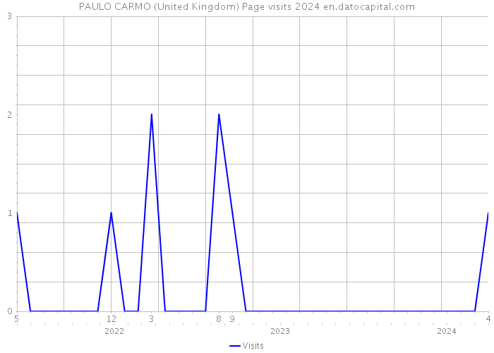 PAULO CARMO (United Kingdom) Page visits 2024 