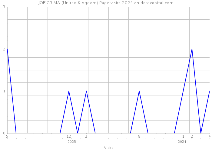 JOE GRIMA (United Kingdom) Page visits 2024 