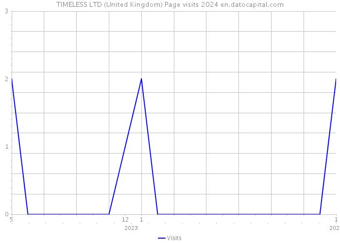TIMELESS LTD (United Kingdom) Page visits 2024 