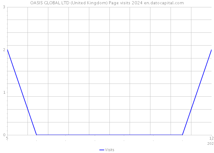 OASIS GLOBAL LTD (United Kingdom) Page visits 2024 