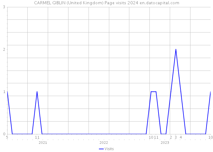 CARMEL GIBLIN (United Kingdom) Page visits 2024 