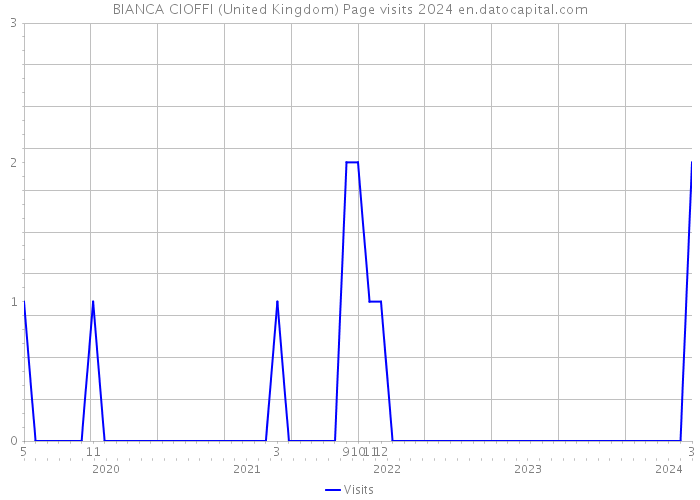 BIANCA CIOFFI (United Kingdom) Page visits 2024 