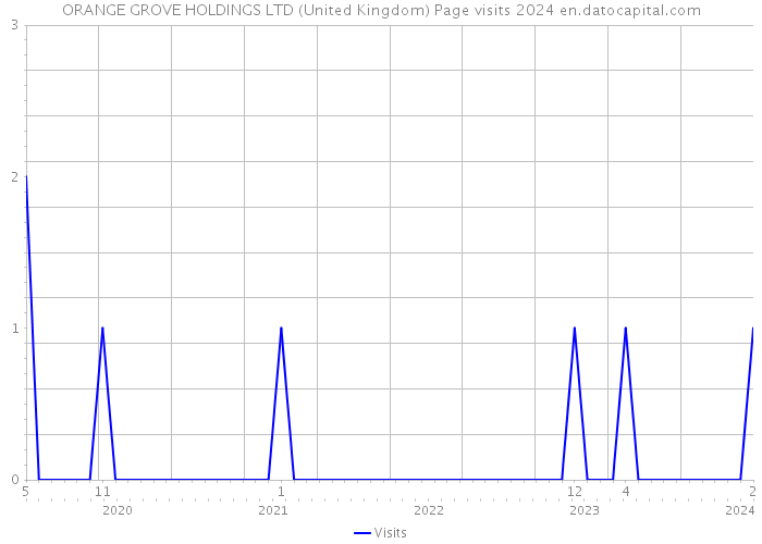 ORANGE GROVE HOLDINGS LTD (United Kingdom) Page visits 2024 
