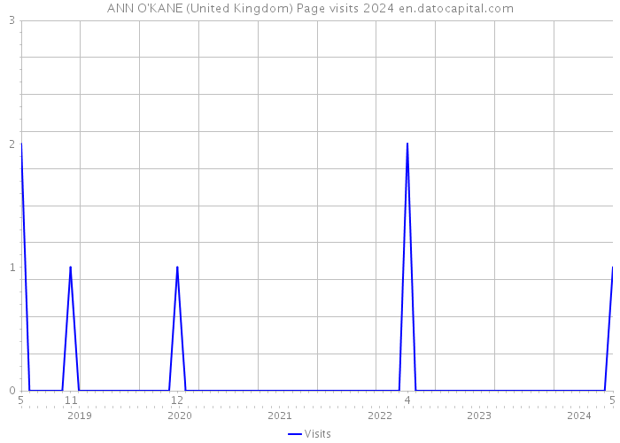 ANN O'KANE (United Kingdom) Page visits 2024 