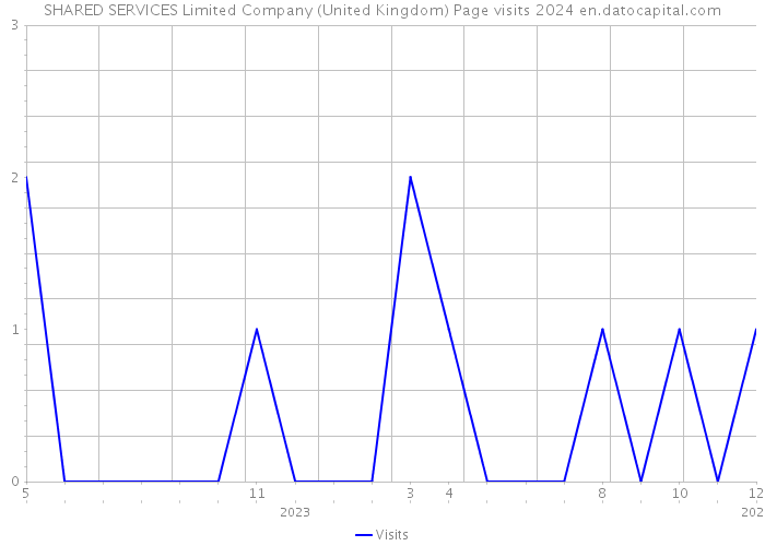 SHARED SERVICES Limited Company (United Kingdom) Page visits 2024 