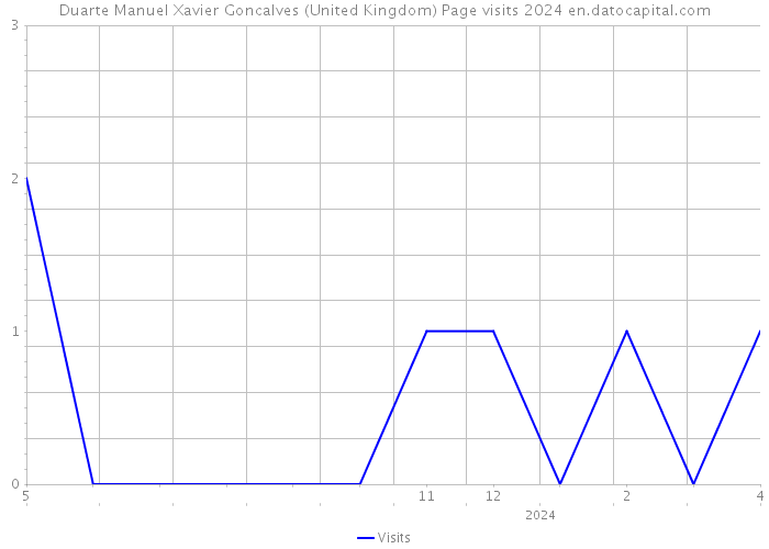 Duarte Manuel Xavier Goncalves (United Kingdom) Page visits 2024 