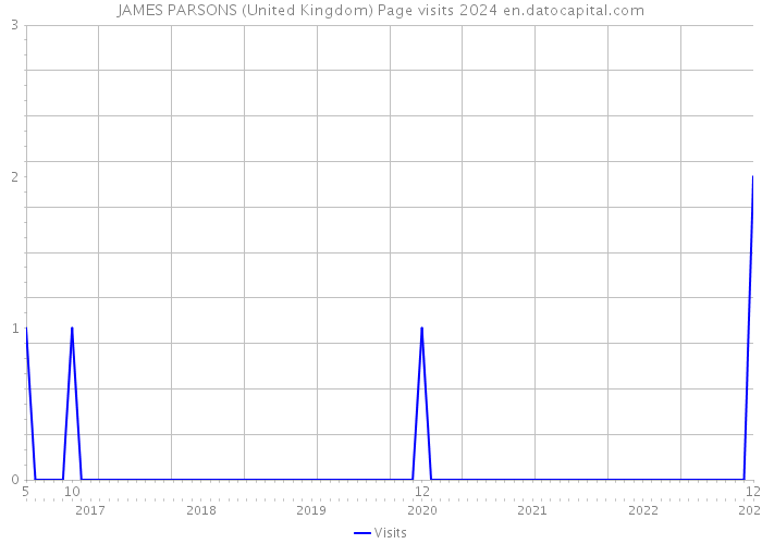 JAMES PARSONS (United Kingdom) Page visits 2024 