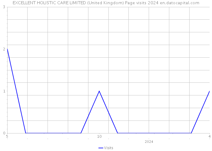 EXCELLENT HOLISTIC CARE LIMITED (United Kingdom) Page visits 2024 