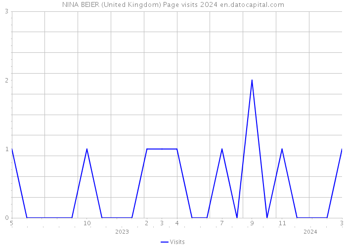 NINA BEIER (United Kingdom) Page visits 2024 