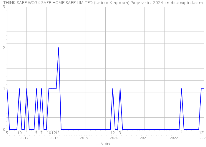 THINK SAFE WORK SAFE HOME SAFE LIMITED (United Kingdom) Page visits 2024 