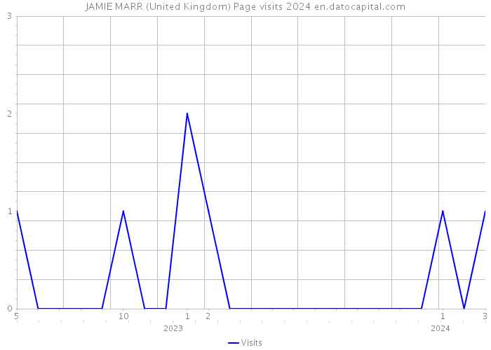 JAMIE MARR (United Kingdom) Page visits 2024 