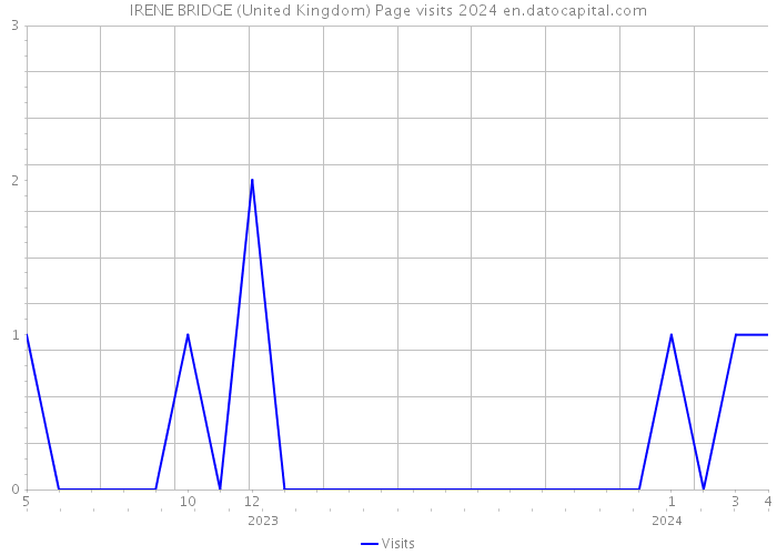 IRENE BRIDGE (United Kingdom) Page visits 2024 
