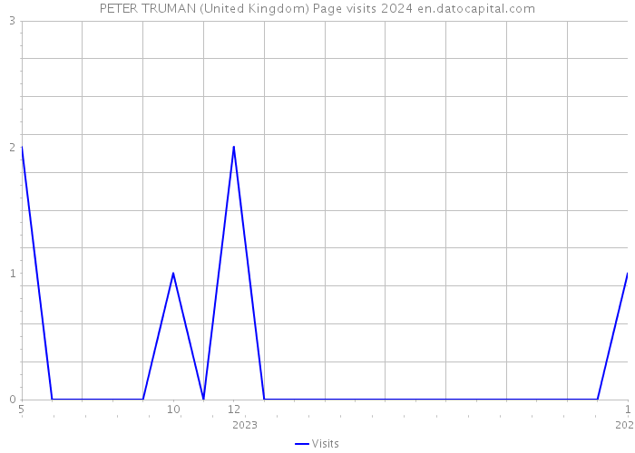 PETER TRUMAN (United Kingdom) Page visits 2024 