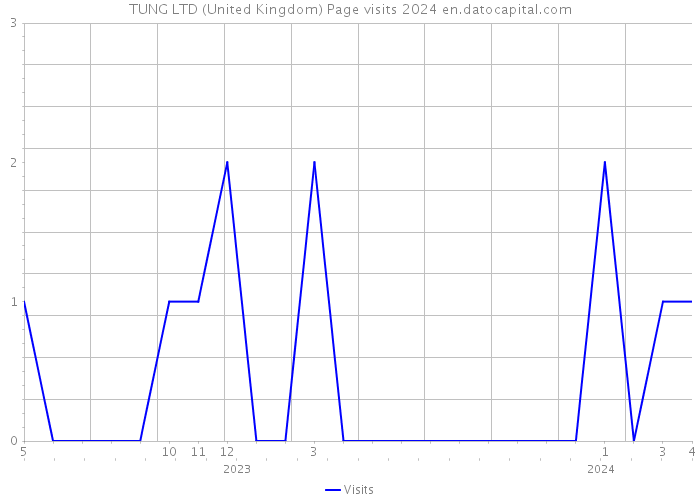 TUNG LTD (United Kingdom) Page visits 2024 