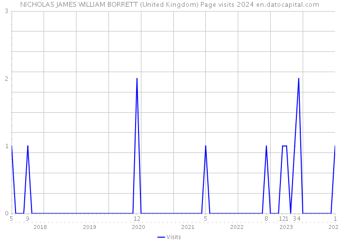 NICHOLAS JAMES WILLIAM BORRETT (United Kingdom) Page visits 2024 
