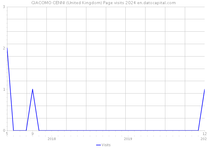 GIACOMO CENNI (United Kingdom) Page visits 2024 