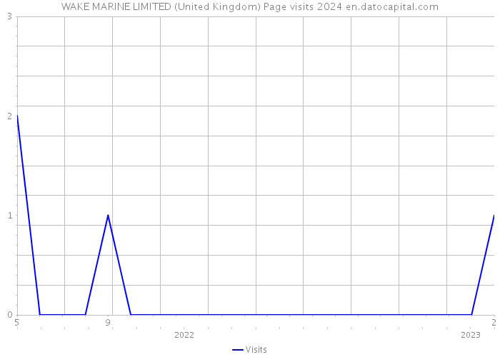 WAKE MARINE LIMITED (United Kingdom) Page visits 2024 