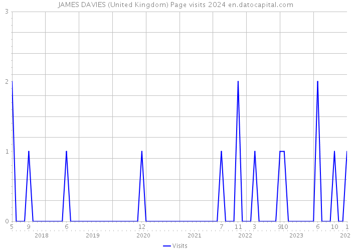 JAMES DAVIES (United Kingdom) Page visits 2024 