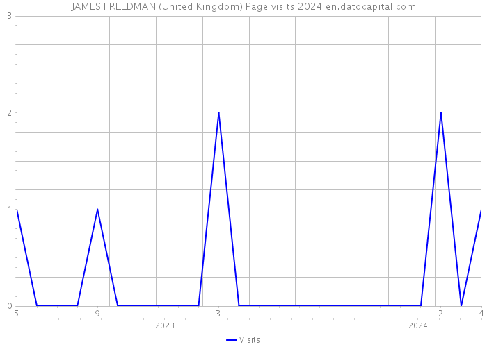 JAMES FREEDMAN (United Kingdom) Page visits 2024 