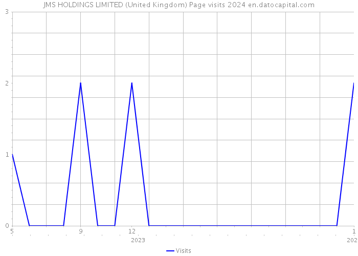 JMS HOLDINGS LIMITED (United Kingdom) Page visits 2024 