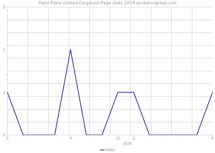 Petre Petre (United Kingdom) Page visits 2024 