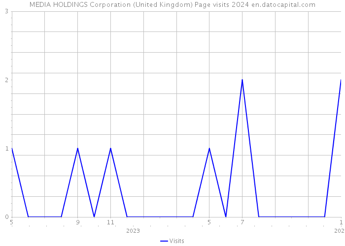 MEDIA HOLDINGS Corporation (United Kingdom) Page visits 2024 