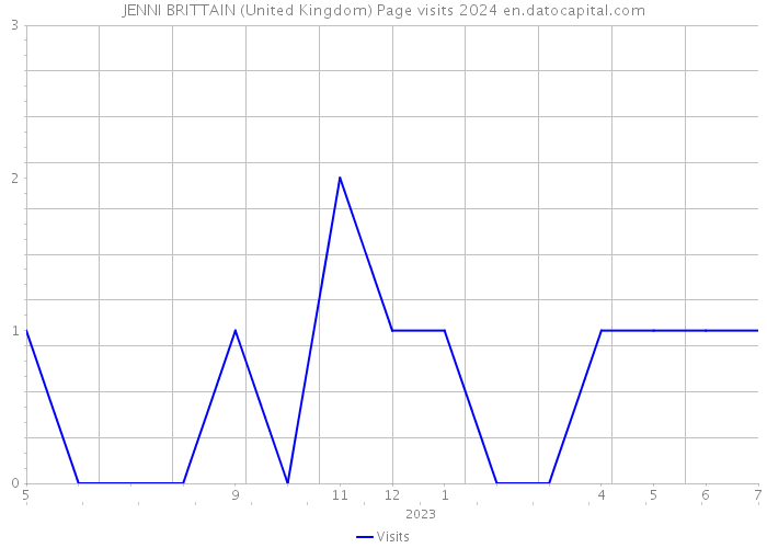 JENNI BRITTAIN (United Kingdom) Page visits 2024 