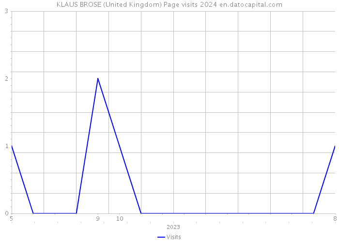 KLAUS BROSE (United Kingdom) Page visits 2024 