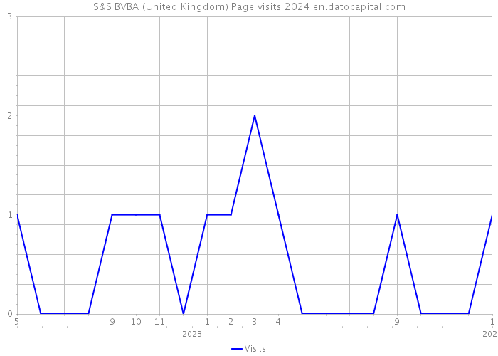 S&S BVBA (United Kingdom) Page visits 2024 