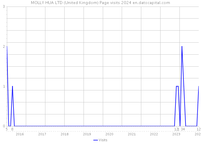 MOLLY HUA LTD (United Kingdom) Page visits 2024 