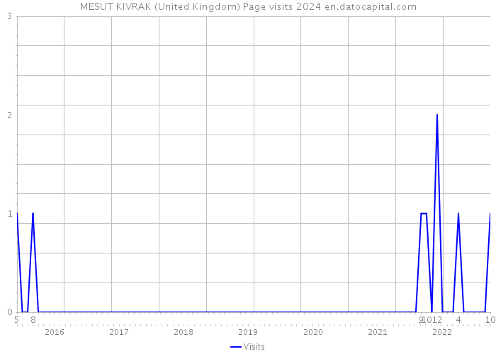 MESUT KIVRAK (United Kingdom) Page visits 2024 